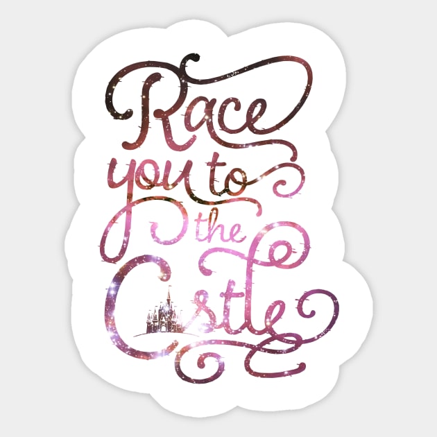 Race You To The Castle Sticker by SolarFlare